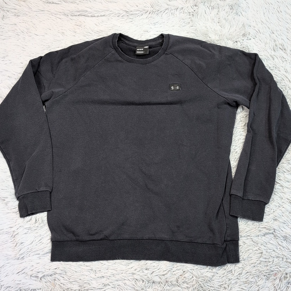 Under Armour Sweatshirt Womens L Black Soft Comfort Athletic Casual Logo Street